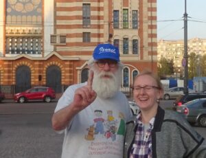In front of synagogue Kaliningrad